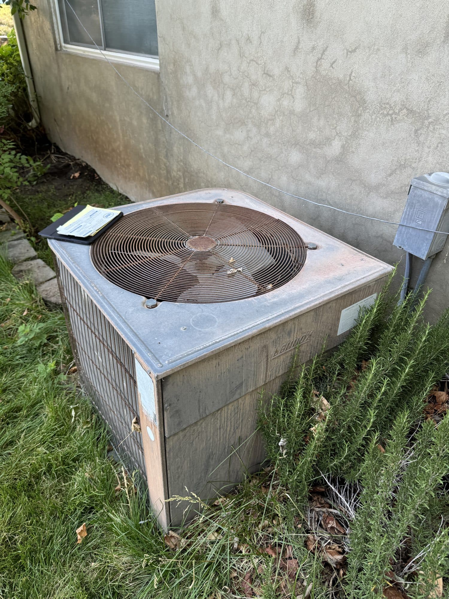 Aging central air conditioner due for replacement